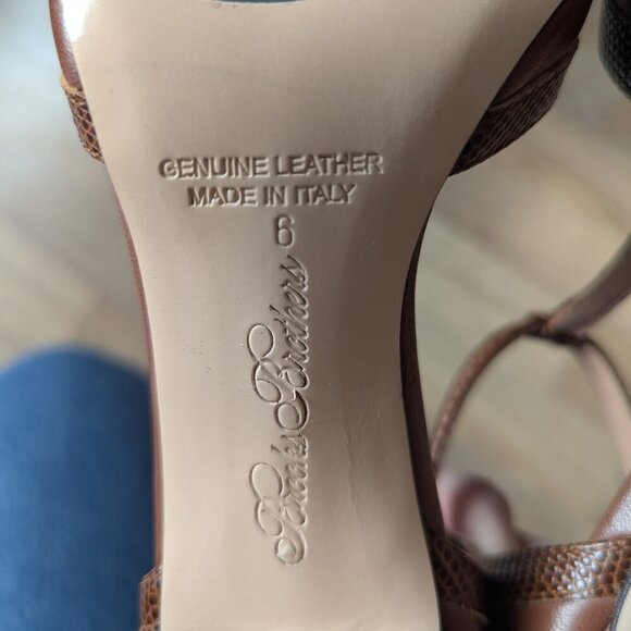 Brooks Brothers Leather T-Strap Heels | Italian Made | Vintage Style - Picture 9 of 11